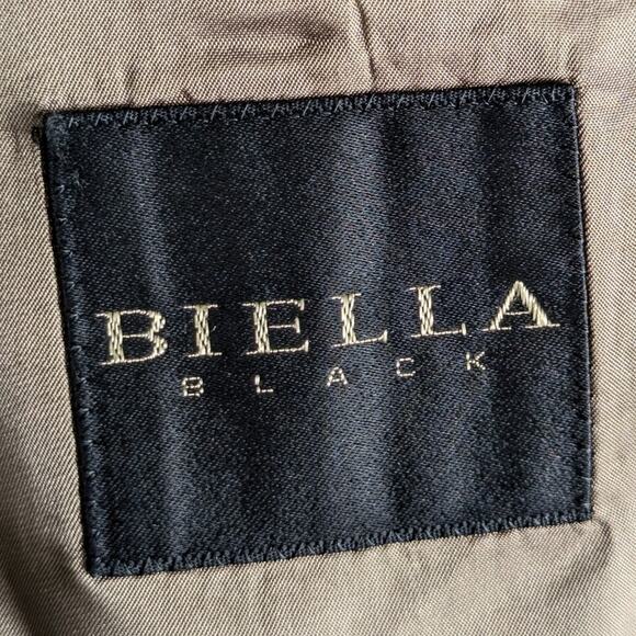 Britches Georgetowne Wool Cashmere Blazer 44R Herringbone Brown Biella Black - Picture 5 of 6